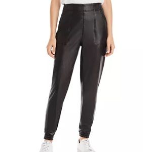 NWOT Spanx Faux Leather Joggers Size Large